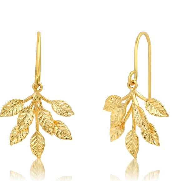 Anthropologie Jewelry - New Anthropologie x Tai Gold Leaf Midas Earrings